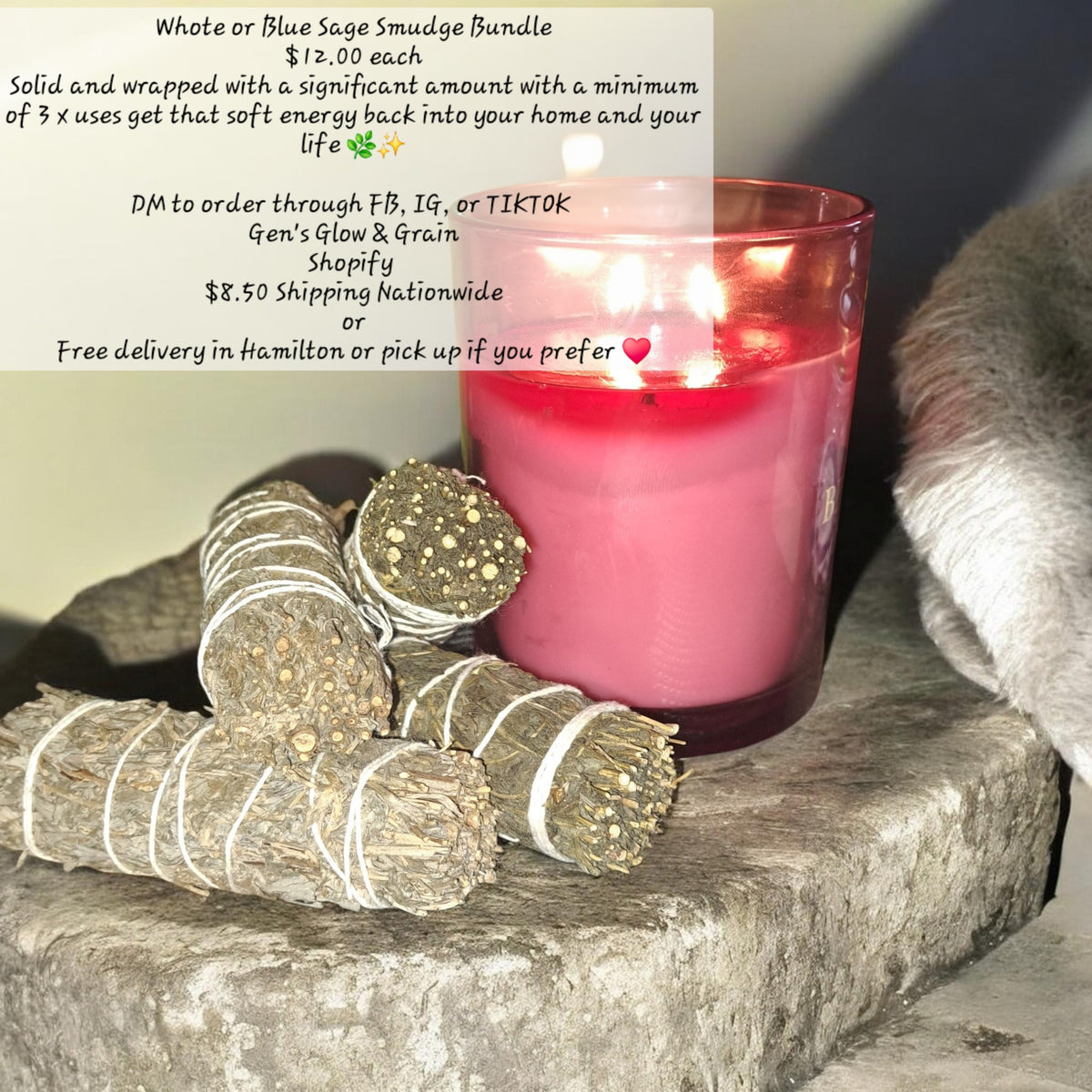 Blue & White Sage Smudge Bundle